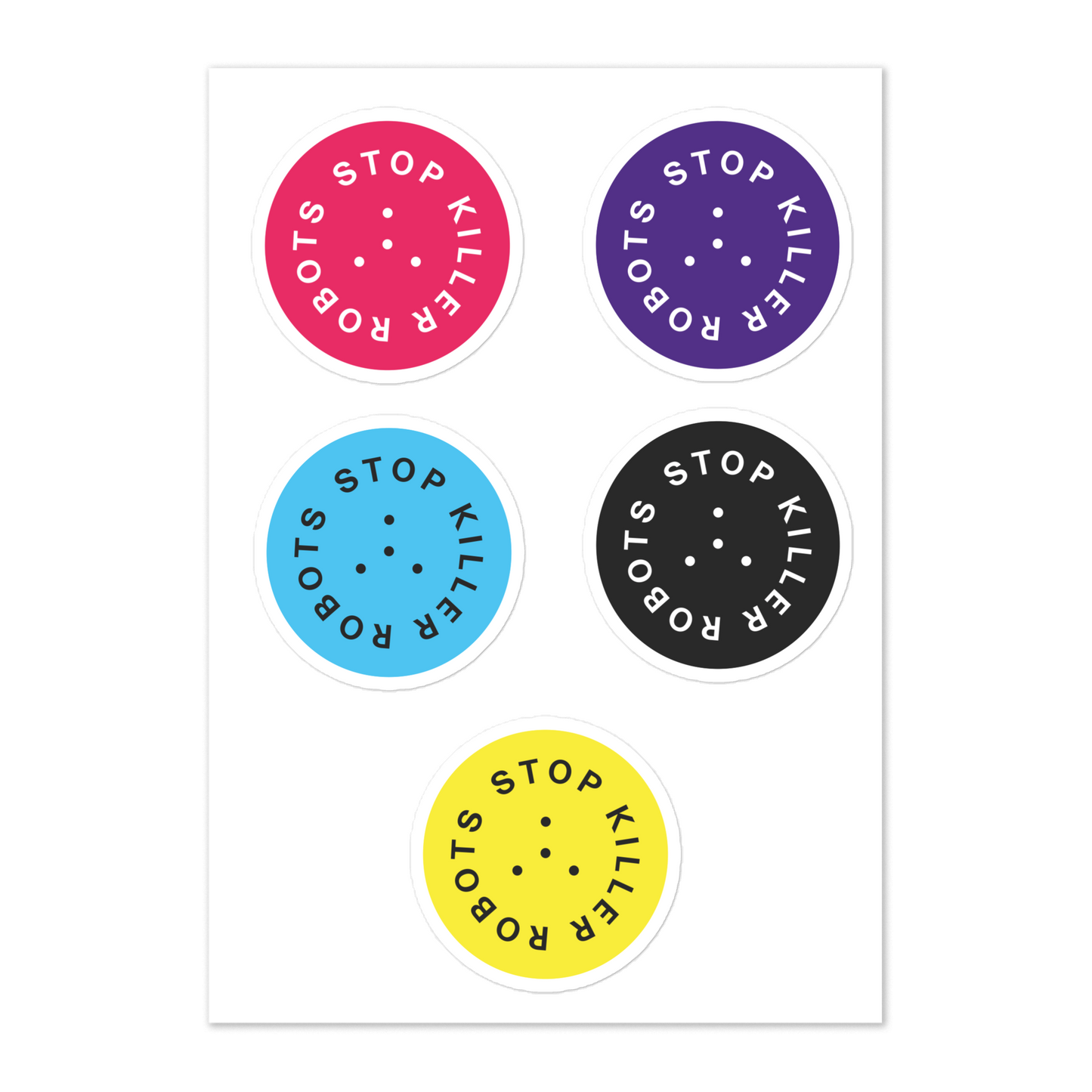 Stop Killer Robots Stickers Pack