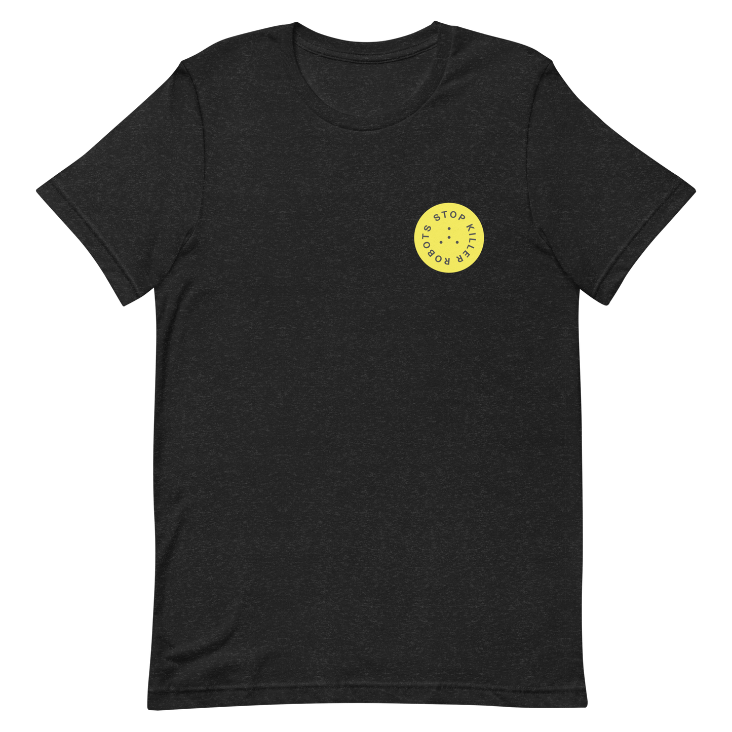 Stop Killer Robots T-shirt - Yellow