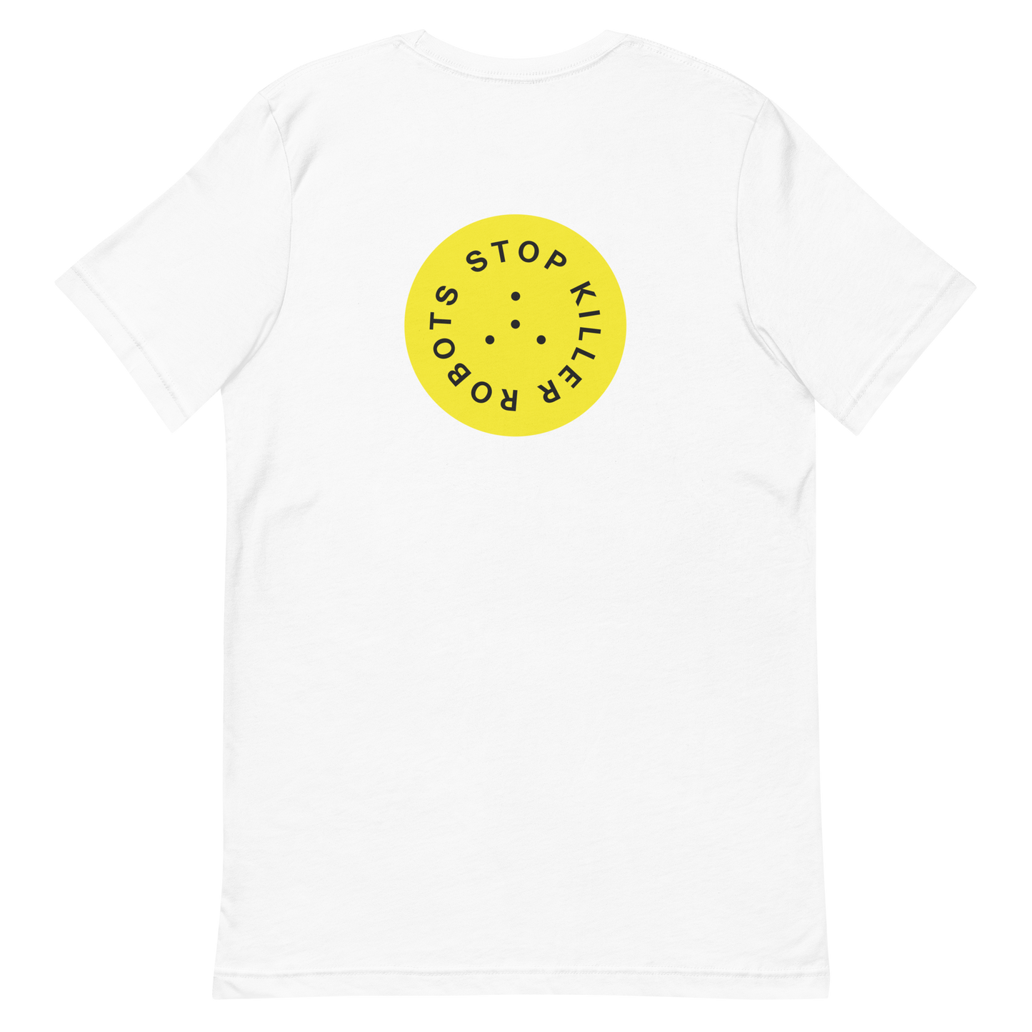 Stop Killer Robots T-shirt - Yellow