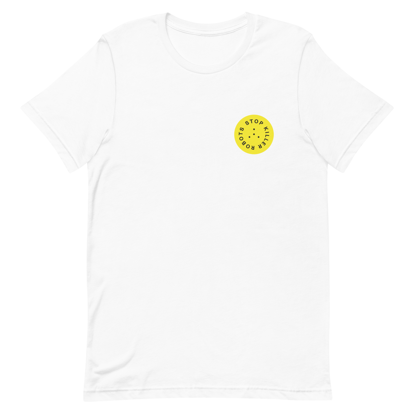 Stop Killer Robots T-shirt - Yellow