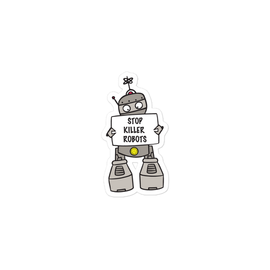 Let's Stop Killer Robots Sticker