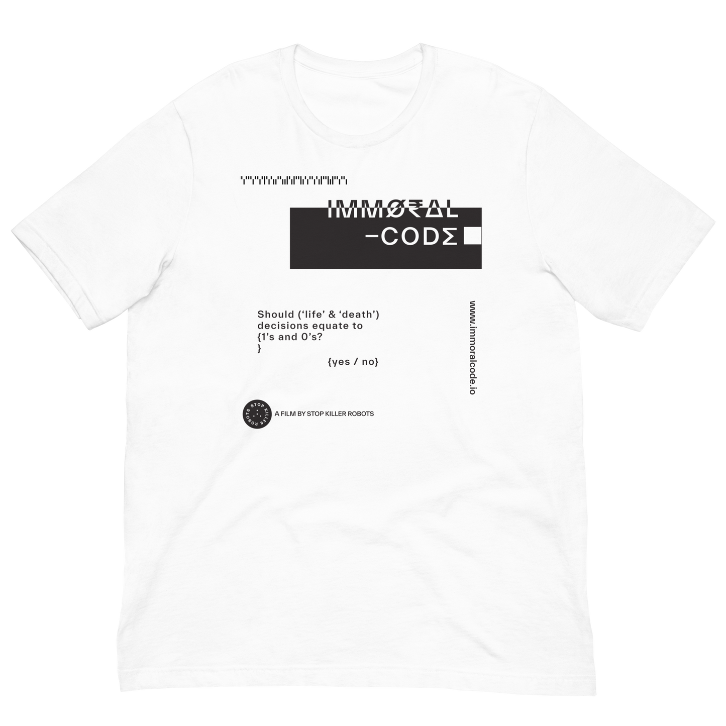 Immoral Code Poster T-shirt