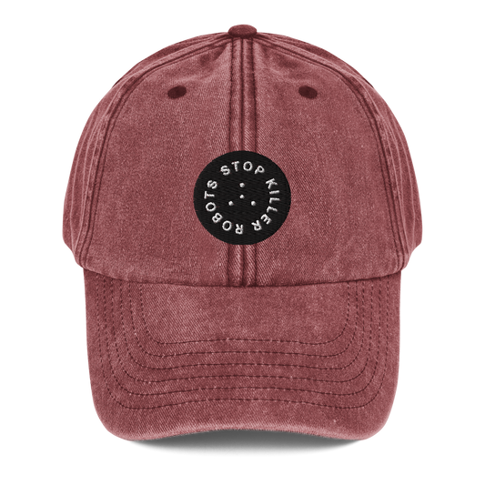 Stop Killer Robots Vintage Hat