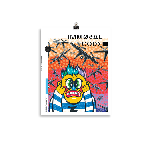 Immoral Code Poster - Hello the Mushroom