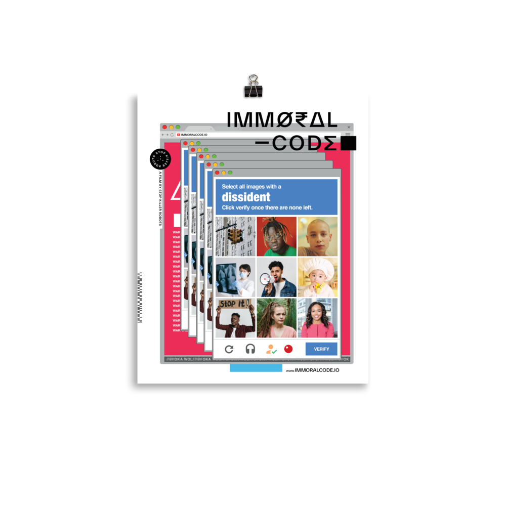Immoral Code Poster - Fokawolf