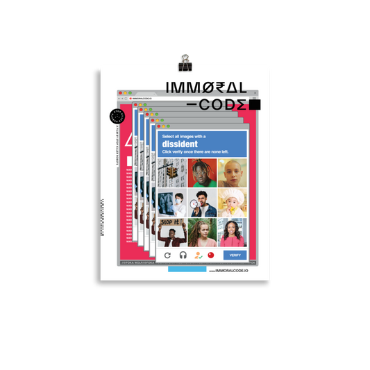 Immoral Code Poster - Fokawolf