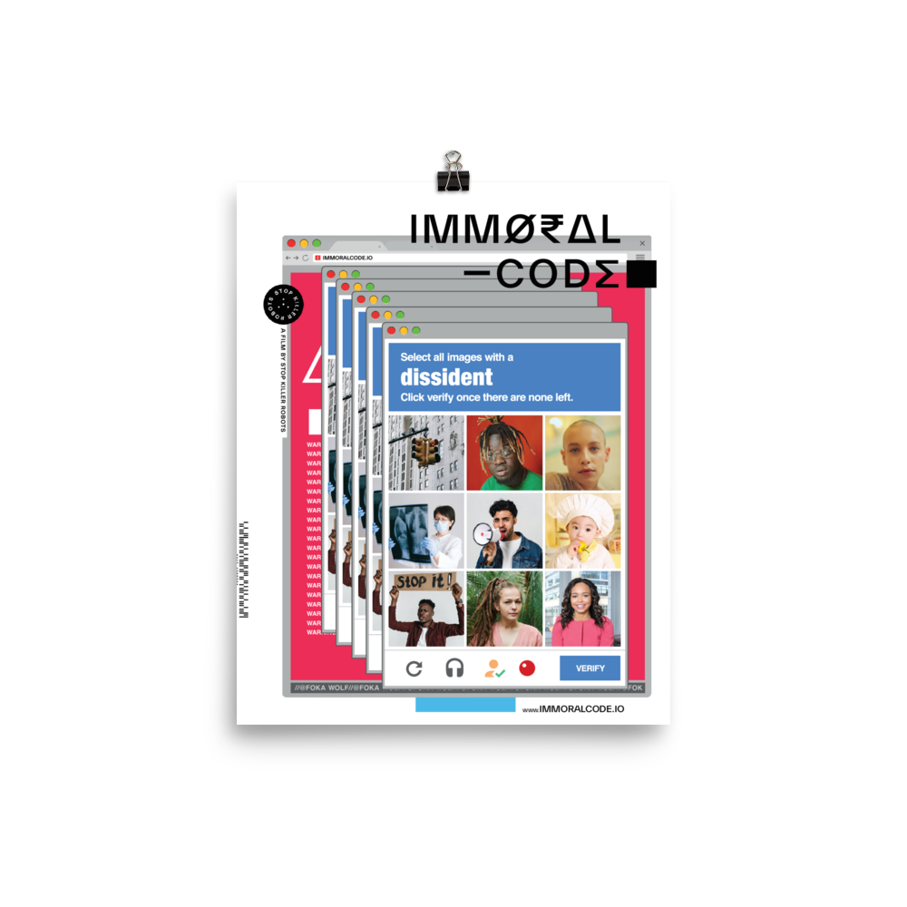 Immoral Code Poster - Fokawolf
