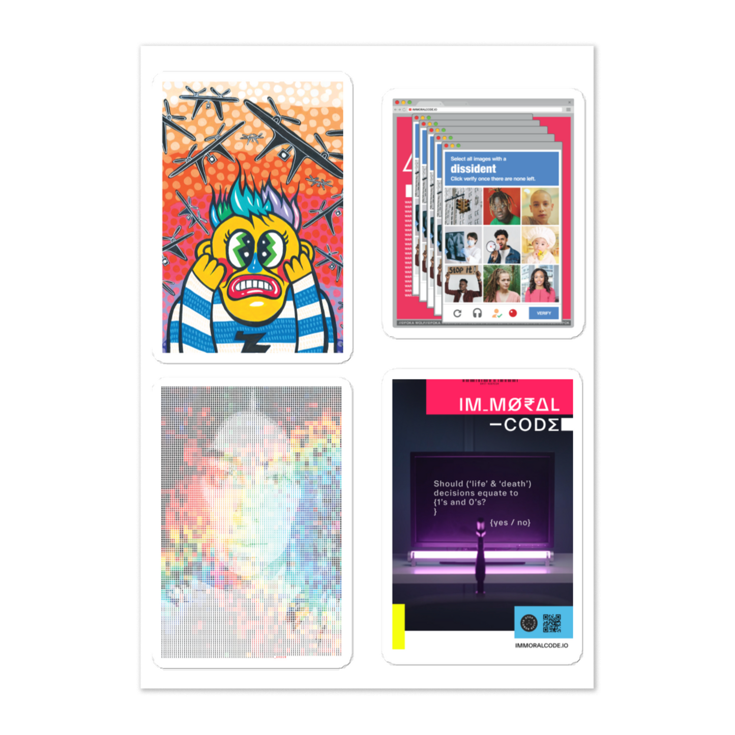 Immoral Code Stickers Pack #2