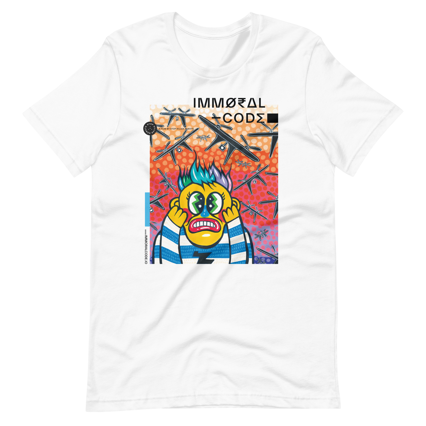 Immoral Code T-shirt - Hello the Mushroom