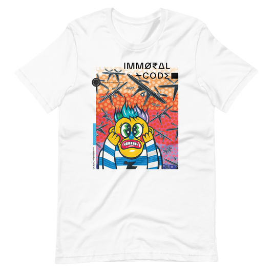 Immoral Code T-shirt - Hello the Mushroom